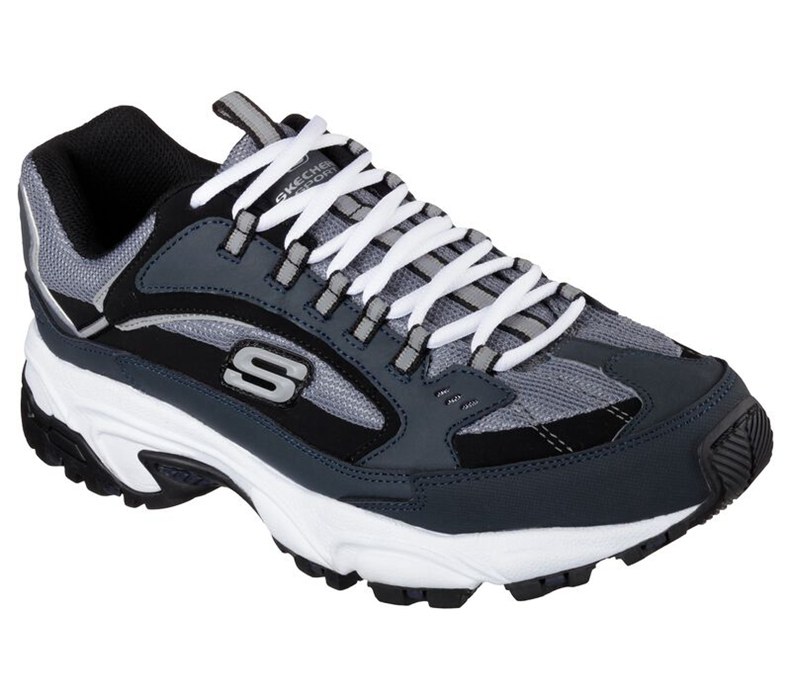 Skechers Stamina - Cutback - Mens Sneakers Navy/Black [AU-UB6950]